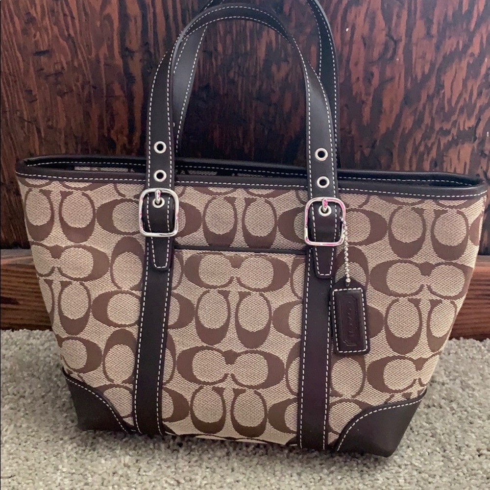 Coach monogram handbag